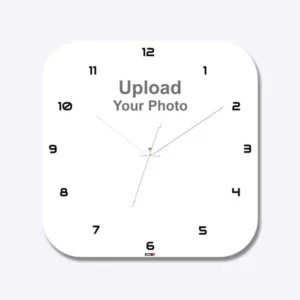 Square Round Acrylic Photo Wall Clock