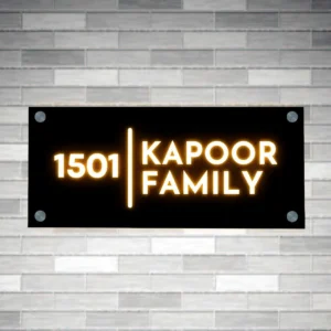 Name Plate with Light