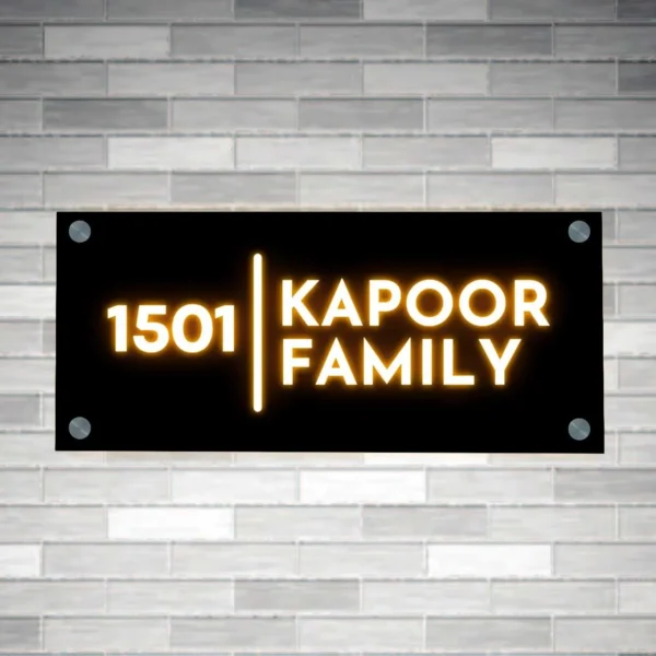 Name Plate with Light